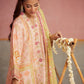 Farah Talib Aziz Mayna Festive Prints '25 - Eda Apricot Shirt And Dupatta