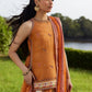 Farah Talib Aziz Mayna Festive Luxe Pret '25 - Sitar Saffron Shirt And Dupatta