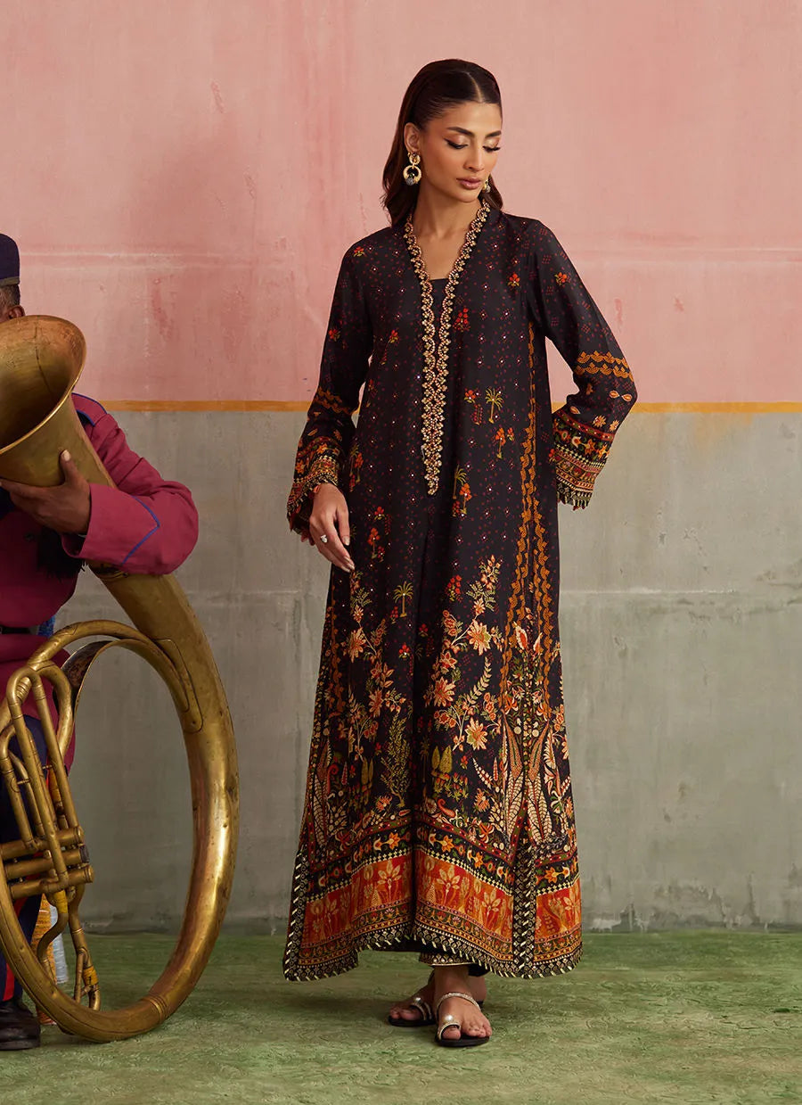 Farah Talib Aziz Mayna Festive Prints '25 - Odina Onyx Shirt