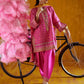 Farah Talib Aziz Mayna Festive Prints '25 - Nazli Hot Pink Shirt And Dupatta