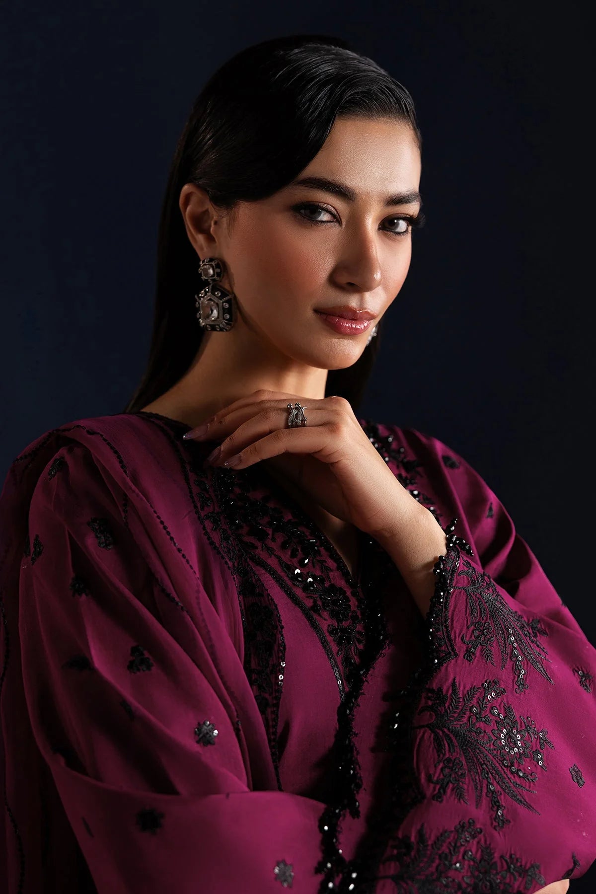 Baroque - Pret Formal | EMBROIDERED RAW SILK PR-1321