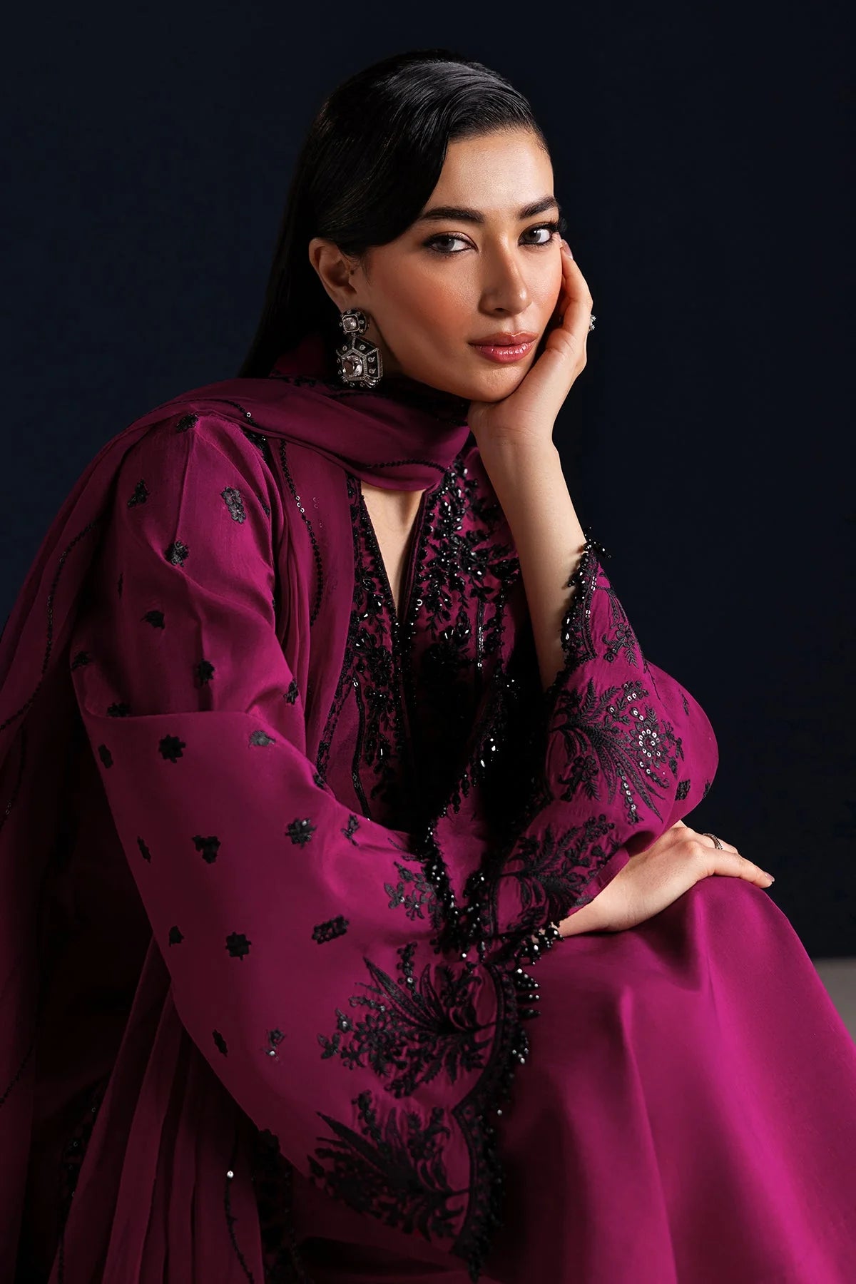 Baroque - Pret Formal | EMBROIDERED RAW SILK PR-1321