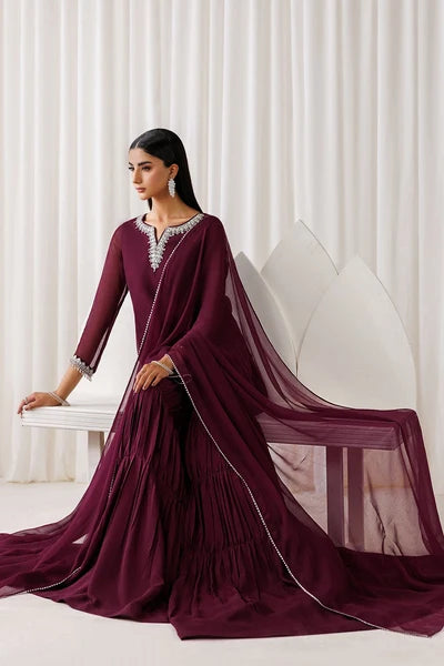 Baroque - Pret Formal | EMBROIDERED CHIFFON EN-1292