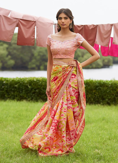 Farah Talib Aziz Mayna Festive Luxe Pret '25 - Rang Saree
