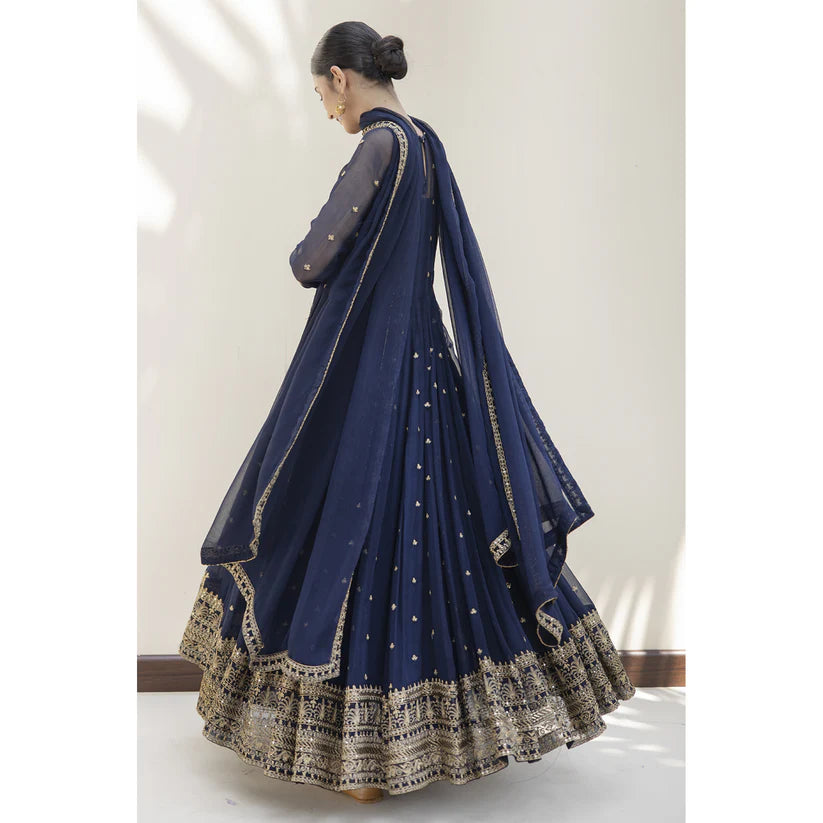 NAVY BLUE KALI DAAR | FESTIVE' 23 | DYOT