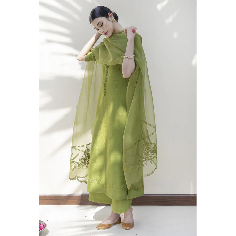 PEAR GREEN OUTFIT | FESTIVE' 23 | DYOT