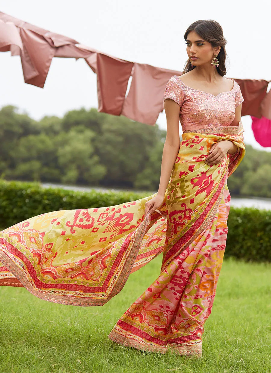 Farah Talib Aziz Mayna Festive Luxe Pret '25 - Rang Saree