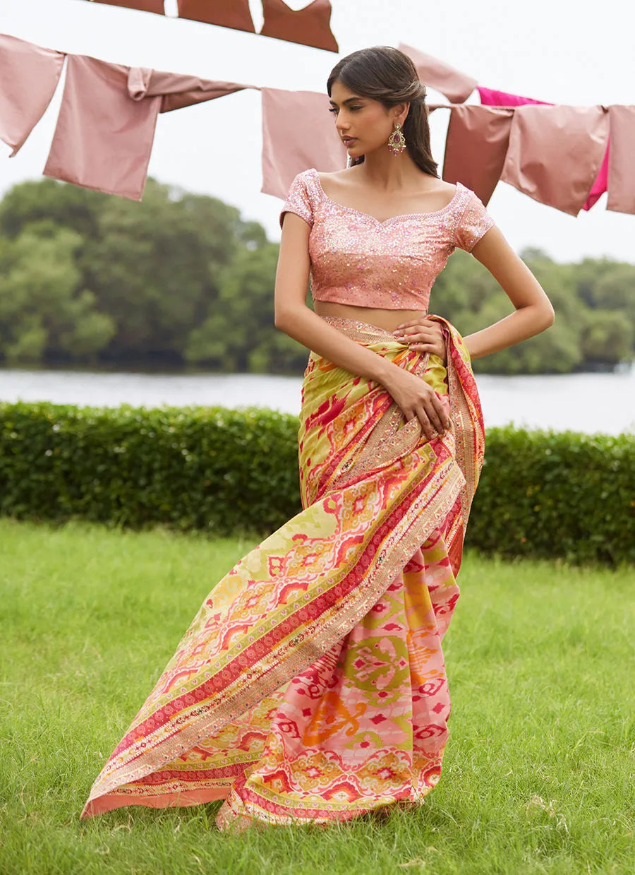 Farah Talib Aziz Mayna Festive Luxe Pret '25 - Rang Saree
