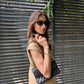Sak Atelier Brown Linen Vest Set