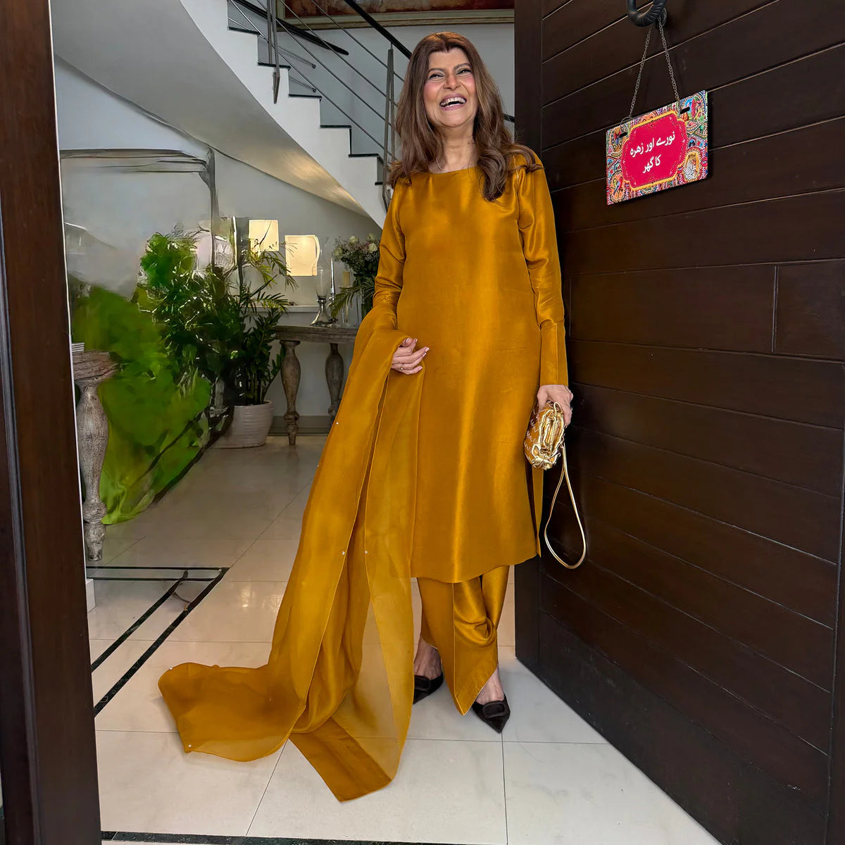 Sadaf Kanwal Personalised '25 - Rubina Ashraf In Mustard-Sharp Cut, Classic Roots