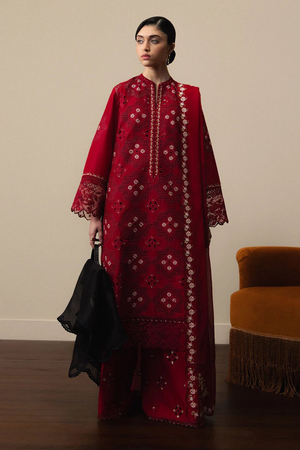 Zara Shahjahan Luxury Summer Lawn | Satori 2026 | Akari-D8