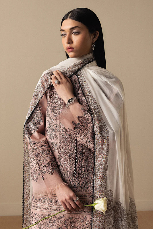 Zara Shahjahan Luxury Summer Lawn | Satori 2026 | Akahana-D11