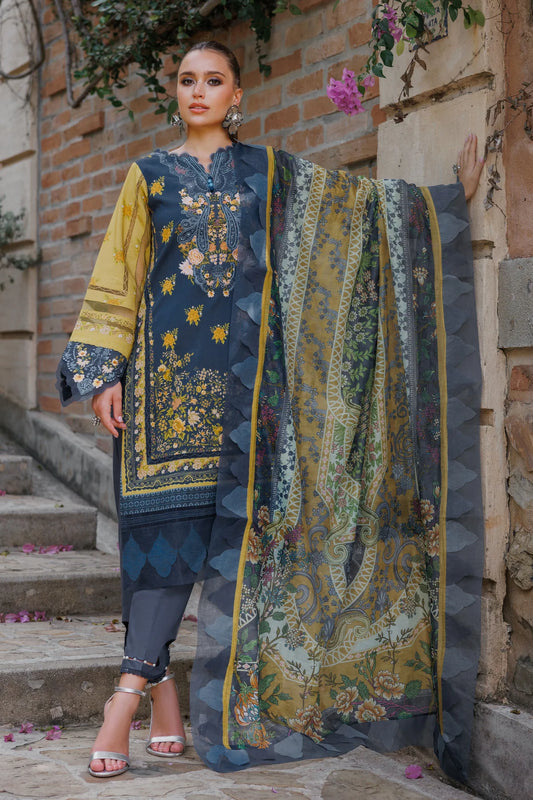 BLISS LINEN 2024 ROYAL-YELLOW SET