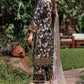 JADE FLORA COTTON SATIN 3PC BLACK SET