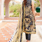 URBANE CHIFFON DUP VOL II 2024 - BLACK / GOLDEN SUIT-SET