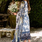 FLORA CAMBRIC 03PC COLLECTION WHITE/BLUE SUIT-SET