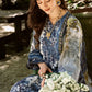 FLORA CAMBRIC 03PC COLLECTION WHITE/BLUE SUIT-SET