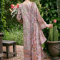 FLORA CAMBRIC 03PC COLLECTION TEA/PINK SUIT-SET