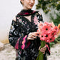 FLORA CAMBRIC 03PC COLLECTION BLACK SUIT-SET