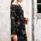 FLORA CAMBRIC 03PC COLLECTION BLACK SUIT-SET