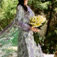 FLORA CAMBRIC 03PC COLLECTION STONE SUIT-SET