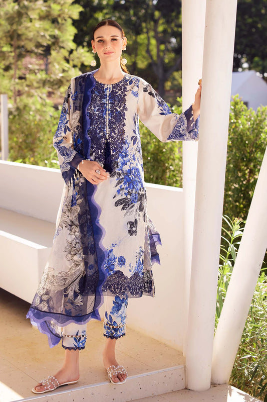JADE FLORA LAWN 03PC 2025 - BLUE JAS