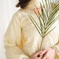Zaib SS Eid Pret '25- BUTTER YELLOW LUXURY EMBROIDERED 3PCS SET NPA3-25420