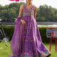 Farah Talib Aziz Mayna Festive Luxe Pret '25 - Aurora Aubergine Kalidaar And Dupatta