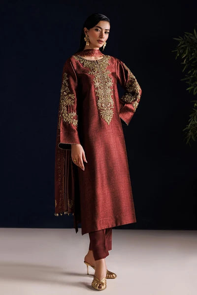 Baroque - Pret Formal | EMBROIDERED SHEESHA SILK PR-1313