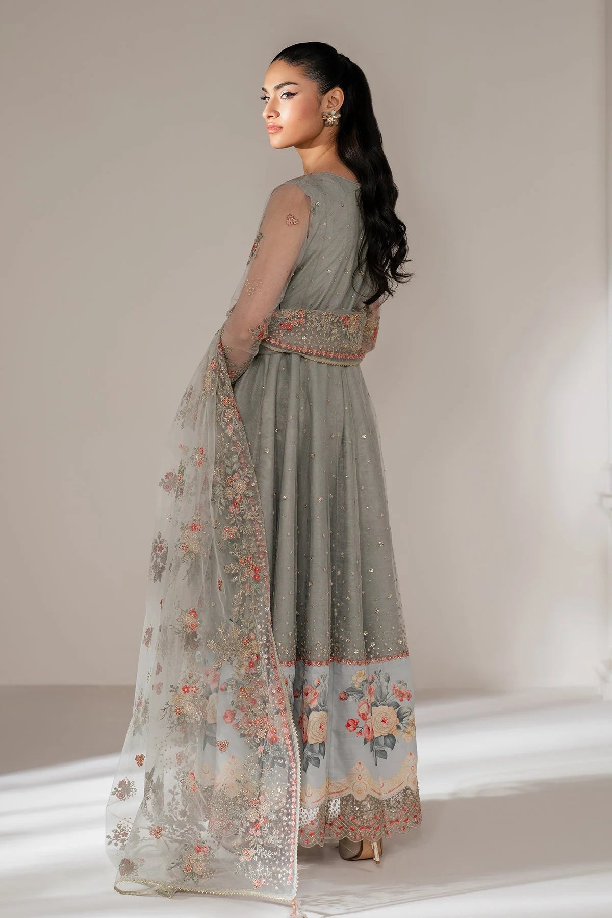 Baroque - Pret Formal | EMBROIDERED NET PR-1101