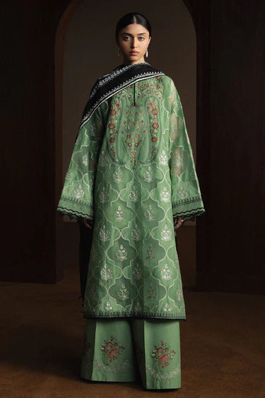 Zara Shahjahan Luxury Summer Lawn | Satori 2026 | Midoriya-D6