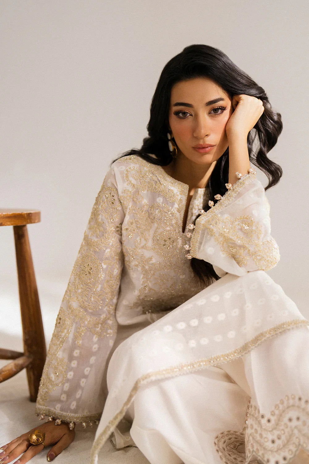 Ethnc Boutique '25 - EMBROIDERED SUIT - E0788/104/001