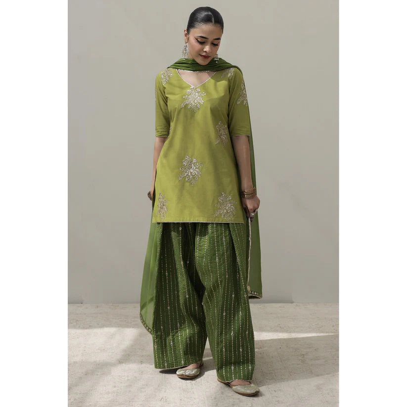 Montone Green Outfit | Choti Eid' 26 | DYOT
