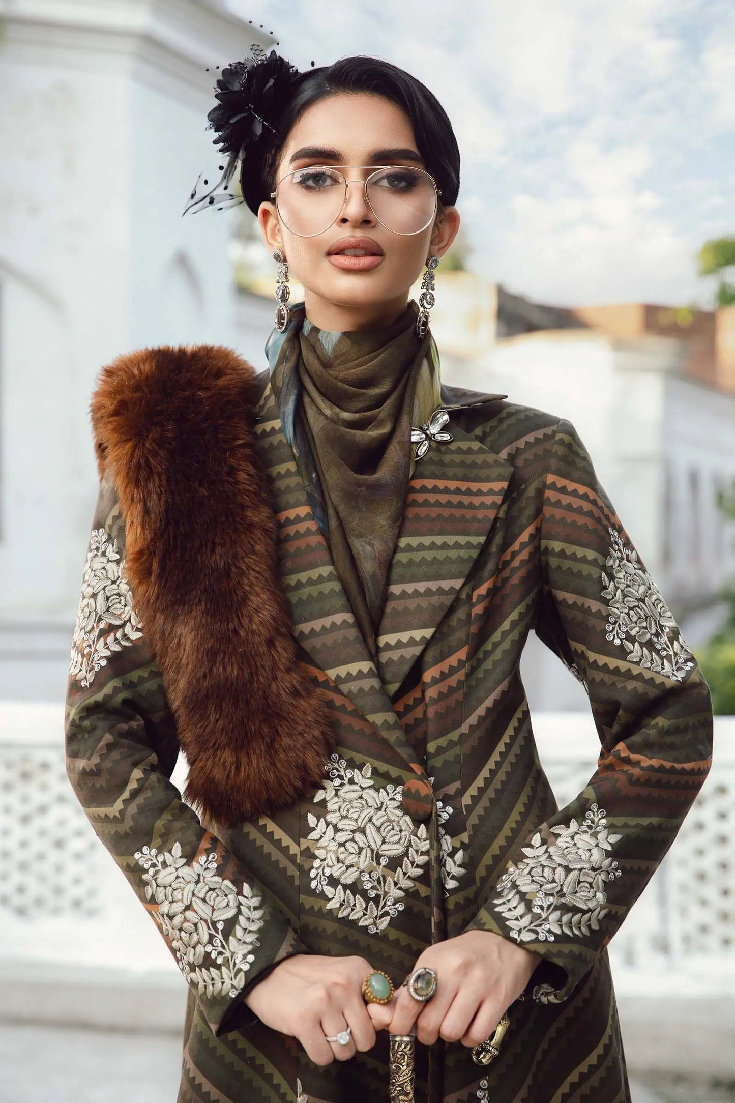 Maria.B M-Prints Unstitched '25 - Embroidered Cambric Suit | MPT-2705-B