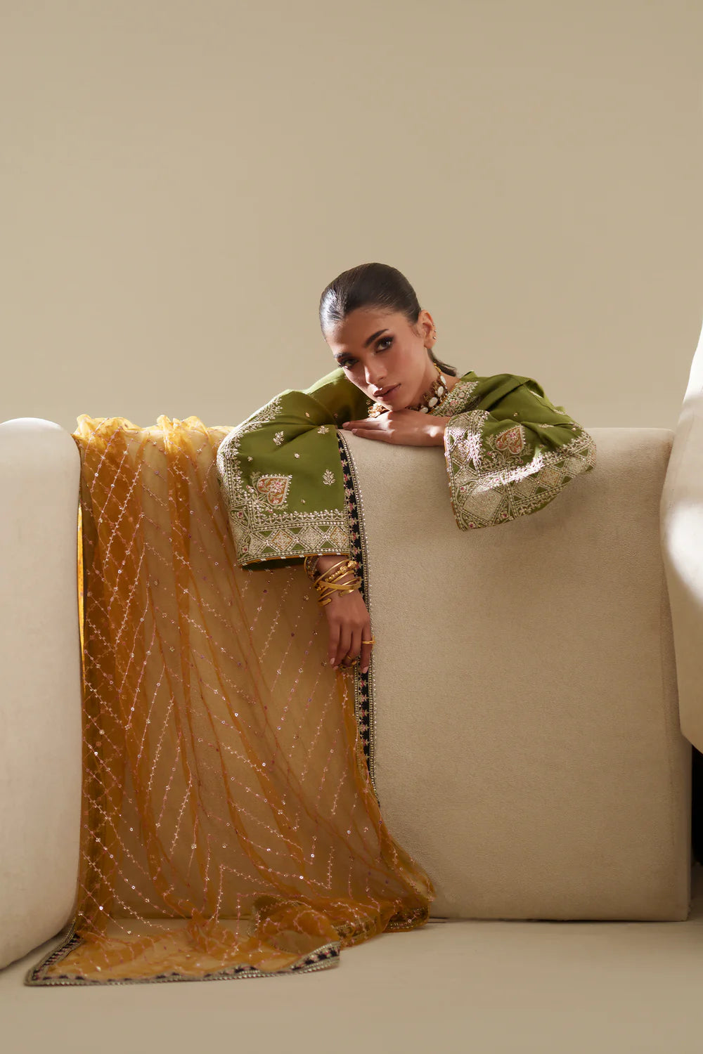 GREEN | E1065/104/122 | Women Boutique SS '26 - Drop 3 | Ethnc
