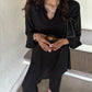 Sak Atelier Black Linen Willow Set