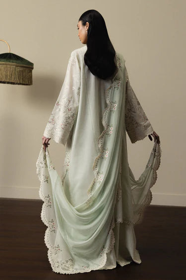 Zara Shahjahan Luxury Summer Lawn | Satori 2026 | Aoiha-D4