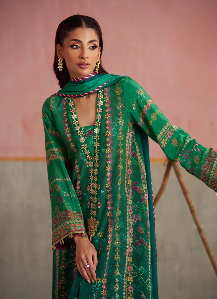 Farah Talib Aziz Mayna Festive Prints '25 - Noemi Jade Shirt And Dupatta