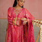 Farah Talib Aziz Mayna Festive Prints '25 - Selin Crimson Shirt And Dupatta