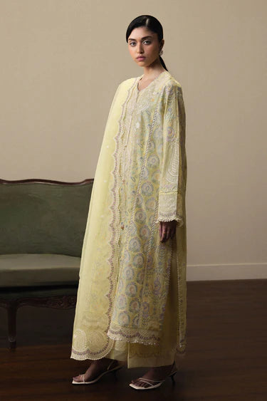 Zara Shahjahan Luxury Summer Lawn | Satori 2026 | Hinata-D3