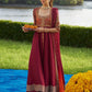 Farah Talib Aziz Mayna Festive Luxe Pret '25 - Anarq Crimson Kalidaar And Dupatta