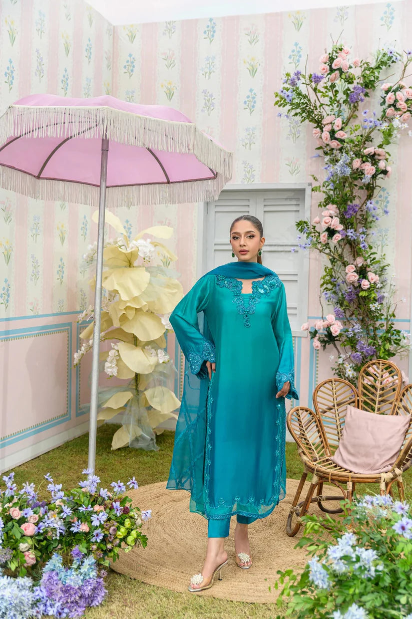 AquaFrost | Zarayna-Festive Formals '25 | Flairs Studio