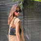 Sak Atelier Brown Linen Vest Set