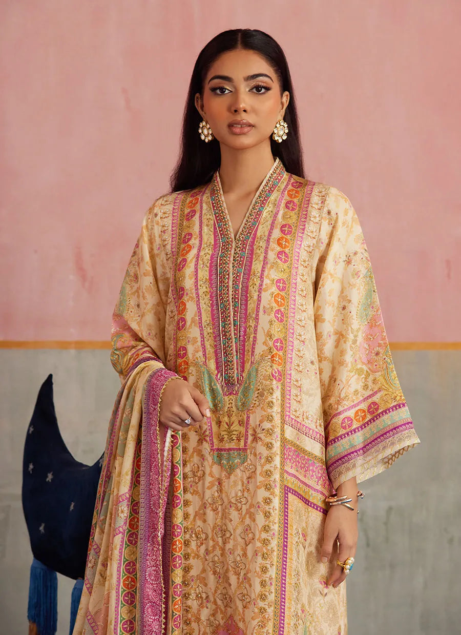 Farah Talib Aziz Mayna Festive Prints '25 - Vivi Shirt And Dupatta