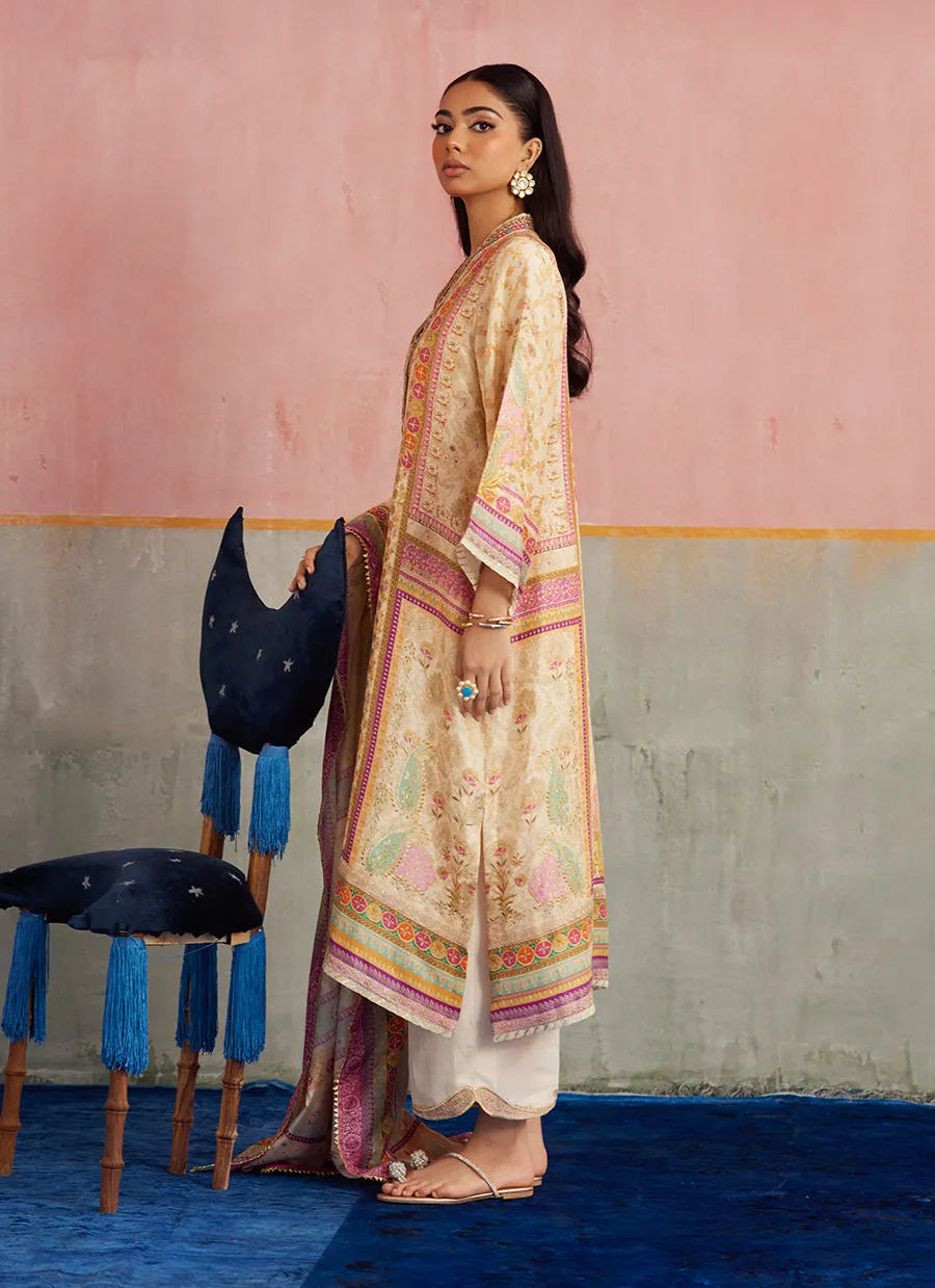 Farah Talib Aziz Mayna Festive Prints '25 - Vivi Shirt And Dupatta