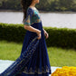 Farah Talib Aziz Mayna Festive Luxe Pret '25 - Zari Navy Kalidaar And Dupatta