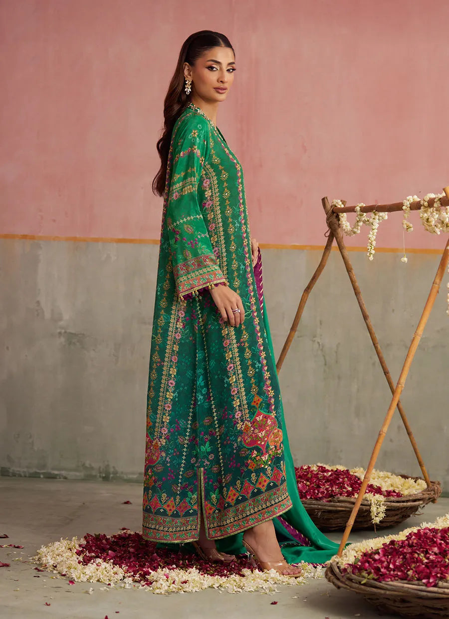 Farah Talib Aziz Mayna Festive Prints '25 - Noemi Jade Shirt And Dupatta