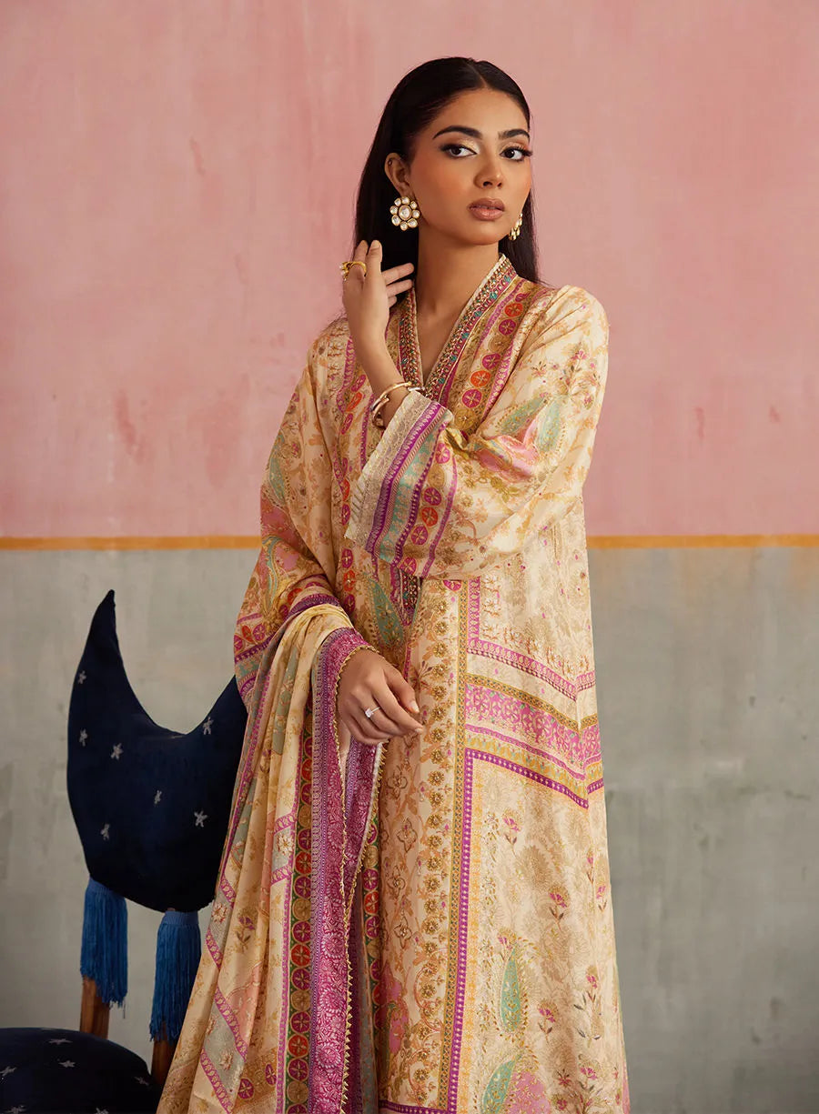 Farah Talib Aziz Mayna Festive Prints '25 - Vivi Shirt And Dupatta