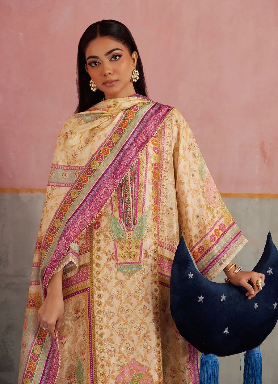 Farah Talib Aziz Mayna Festive Prints '25 - Vivi Shirt And Dupatta