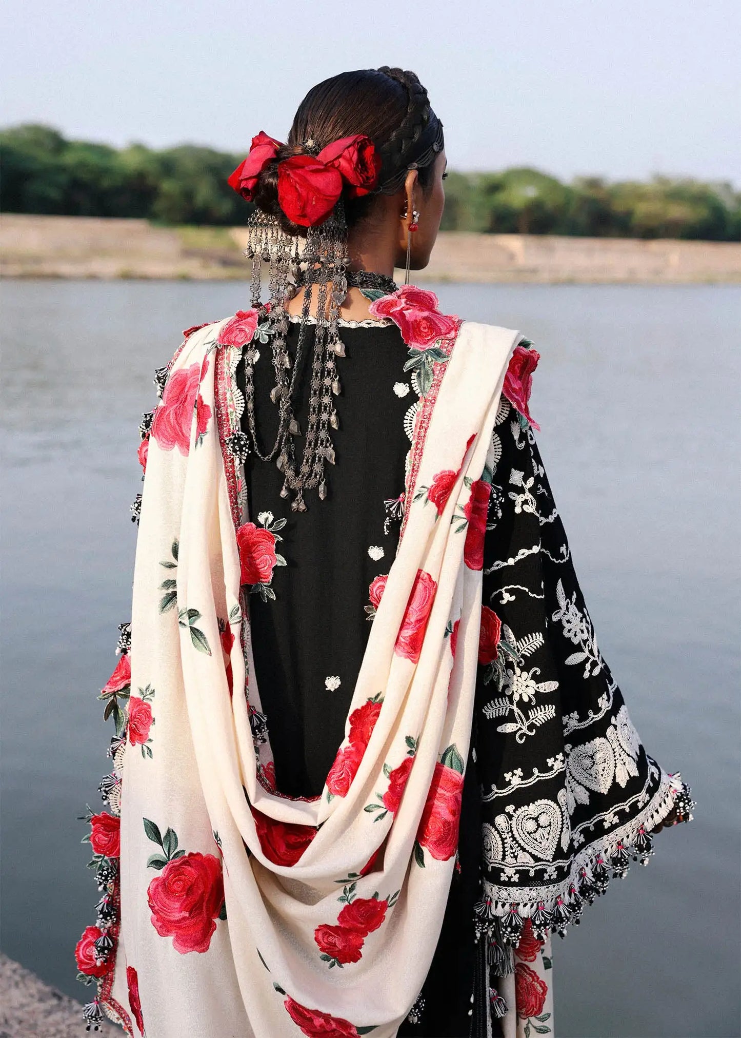 Hussain Rehar Karandi Unstitched '25 - Rose